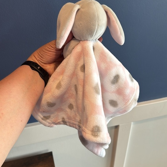 Blankets & Beyond Security Blanket dog puppy gray pink - Picture 4 of 6